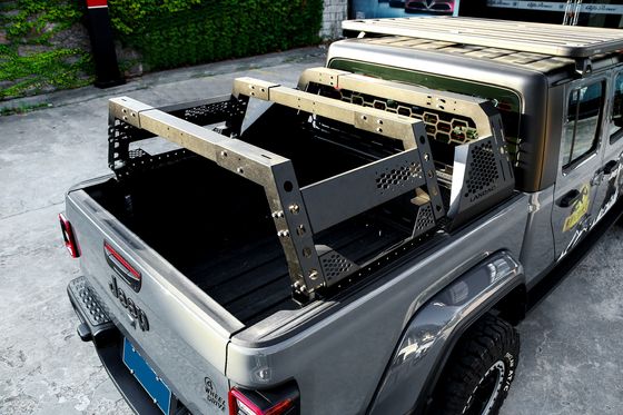 Silver and Black Carbon Steel 4x4 Offroad Auto Part Bed Rack System for Ford Raptor