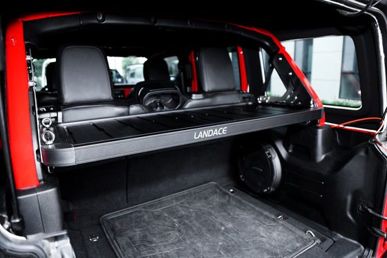 Off-Road Luggage Storage Carrier for Jeep Wrangler Black Aluminum Alloy Cargo Basket