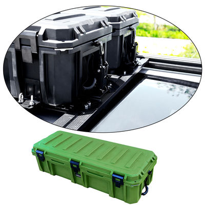 110L Heavy Duty Car Roof Rack Mounted Power Tool Box with Wheels and Case Bundle