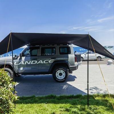 Straight Bracing Type Outdoor Patio Folding Side Awning Waterproof Sun Shade Wind Privacy Divider