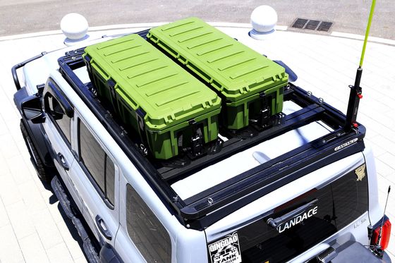 High Strength LLDPE Plastic Tool Storage Box Rectangle Car Roof Rack Mounting Tool Box