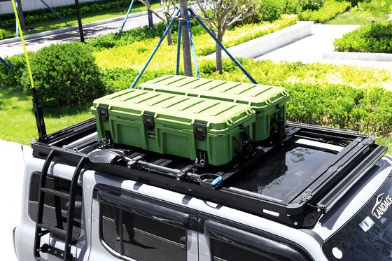 High Strength LLDPE Plastic Tool Storage Box Rectangle Car Roof Rack Mounting Tool Box