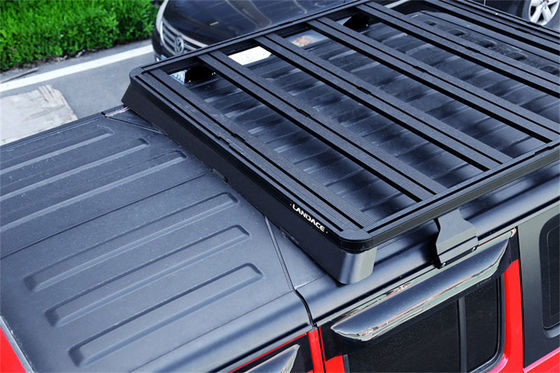 Jeep Wrangler 2008-2013 1500*1425*55mm Powder Coating Flat Roof Racks with Side Ladder