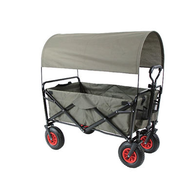 Sturdy and Lightweight Ergonomic Handle Folding Cart for Camping and Garden