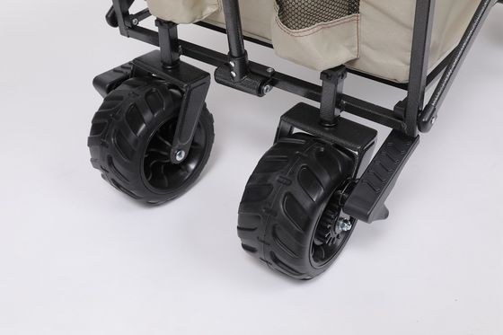 Convenient Beach Wagon with Ergonomic Handle and 7x1.75 Inch Wheels 101x51x108cm