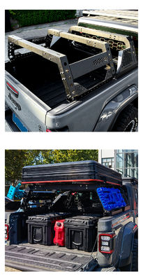 Black Powder Coated Carbon Steel Max Modular Bed Racks for Toyota Pick Up Offroad Mount