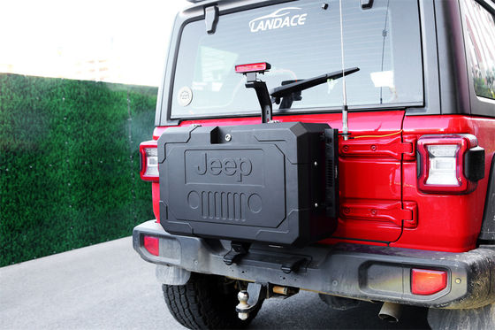 2018- Aluminum Alloy Tail Gate Storage Box Spare Wheel Replacement For Jeep Wrangler JL JK