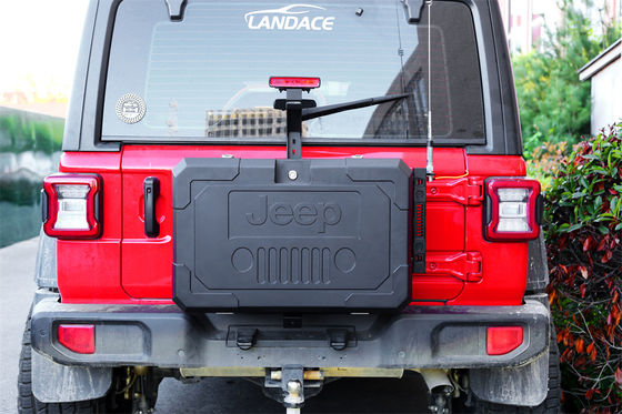 Aluminum Alloy Tail Gate Storage Box Spare Wheel Replacement for Jeep Wrangler JL JK