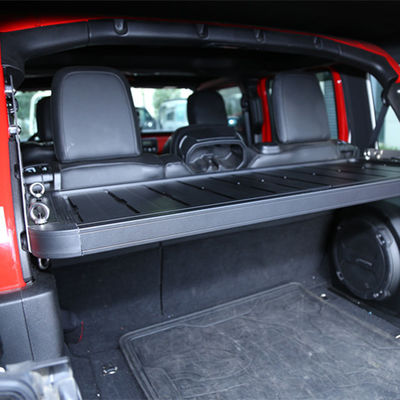 Powder Coating Rear Gate Metal Auto Trunk Boot Storage Inside Shelf for Jeep Wrangler JL JK 2013-2017