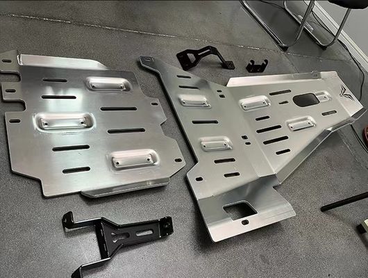 Wrangler JK JL Off-Road Vehicles Protective Bottom Plate Silver Splash Mud Flap Guard