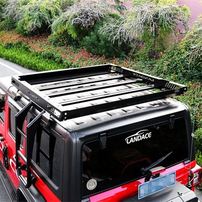 Jeep Wrangler JL JK Roof Rack Tray with Wind Fairing and Aluminum Alloy Luggage Bracket