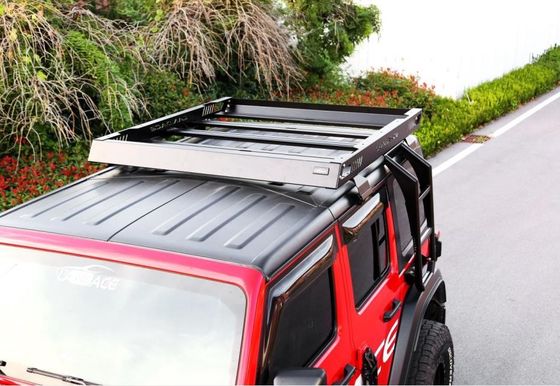 18-23 Wrangler Rubicon Jeep Roof Rack Basket with High- Powder Coated Aluminum Alloy