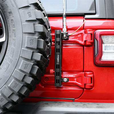 High- Aluminum Alloy Flag Holder and Radio Wire Bracket for Jeep Wrangler JL JK 2018-