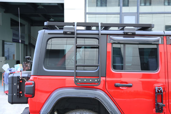 Direct Side Ladder Roof Rack Platform for Jeep Wrangler JL Custom Black Powder Coating