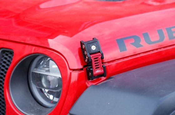Jeep Wrangler JL JK Car Lock Hood Cover Latch with Key Alloy Aluminum Car Fitment JEEP