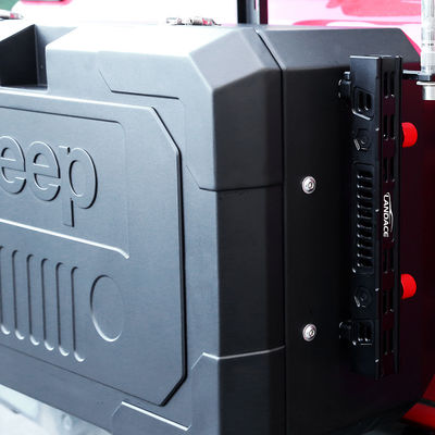High- Aluminum Alloy Rear Door Outside Storage Box for Wrangler JL JK 700X450X317mm