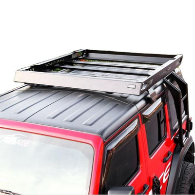 Sturdy Roof Mount Steel and Aluminum Alloy Basket for Jeep Wrangler Net Weight 37.5kg