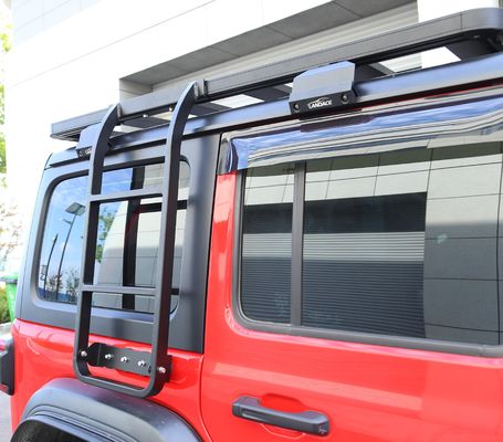 Landace Roof Rack Side Ladder Kit Perfect Fit for Jeep Wrangler 833*400*261mm N.W 6kg