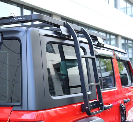 Landace Roof Rack Side Ladder Kit Perfect Fit for Jeep Wrangler 833*400*261mm N.W 6kg
