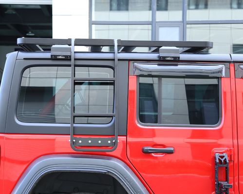 Landace Roof Rack Side Ladder Kit Perfect Fit for Jeep Wrangler 833*400*261mm N.W 6kg