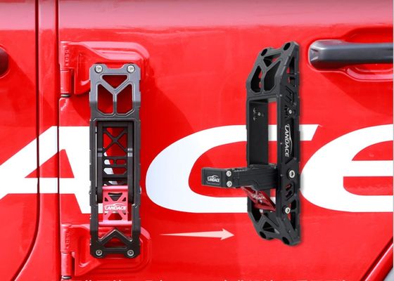 JEEP Compatible Black Anodized Foot Rest Pegs for Easy Installation on Climbing Doors