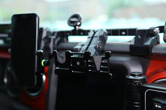 Jeep Wrangler Phone GoPro CB Microphone and DSLR Cameras Holder with Geometric Design