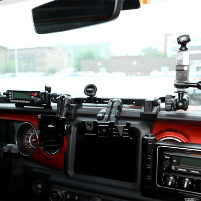Jeep Wrangler Phone GoPro CB Microphone and DSLR Cameras Holder with Geometric Design