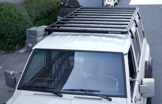 Custom Fit Black Roof Luggage Carrier for Tule Jeep Y60 4 Runner Off Road Trips
